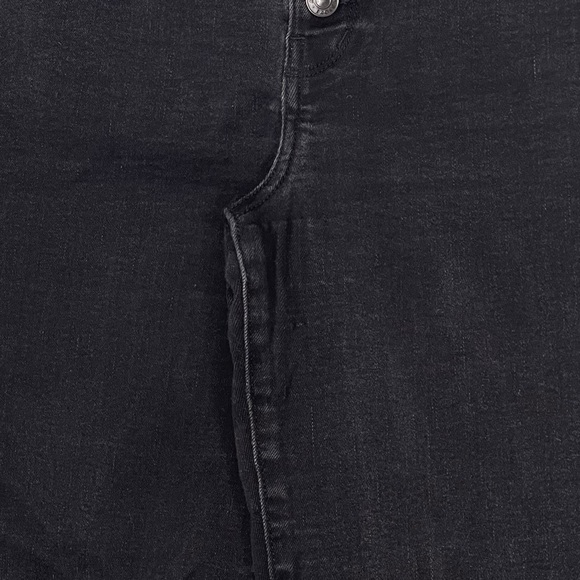 American Eagle Festival Flare Jeans Sz 10 Black High Rise Stretch Denim Western - Picture 3 of 10